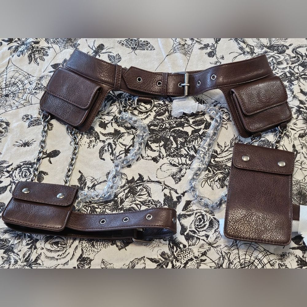 Dolls Kill SOLD OUT Buckled Belt Leg Holster Bag Club Exx